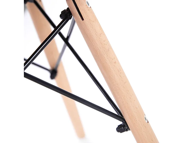 Pack 4 sillas Tower Wood Negro