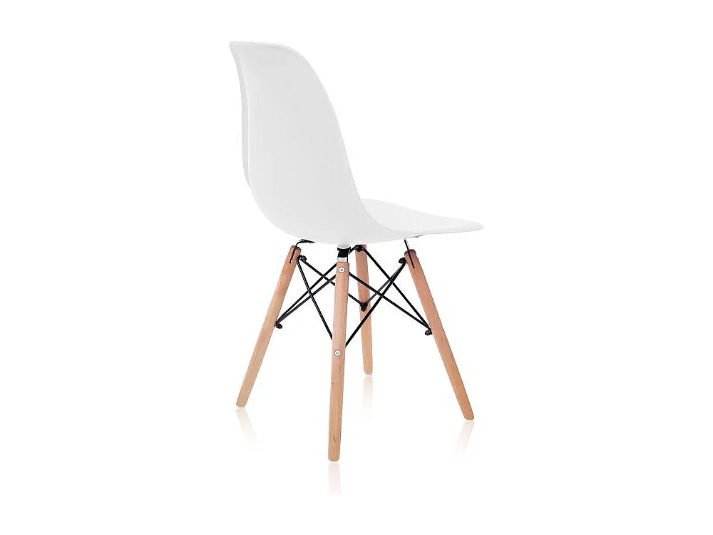 Pack 4 sillas Tower Wood Blanco