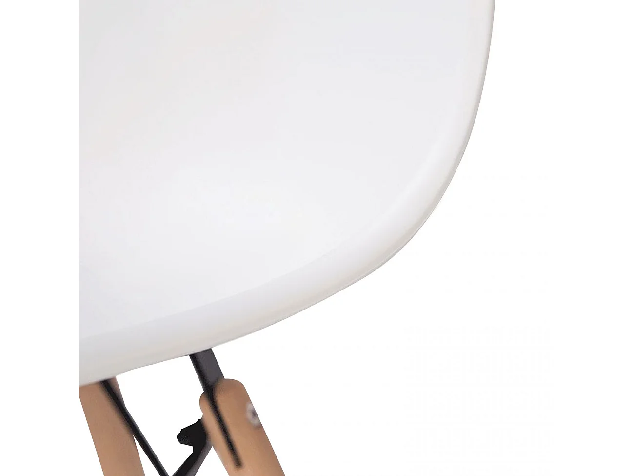 Conjunto de 4 cadeiras Tower Wood Blanco