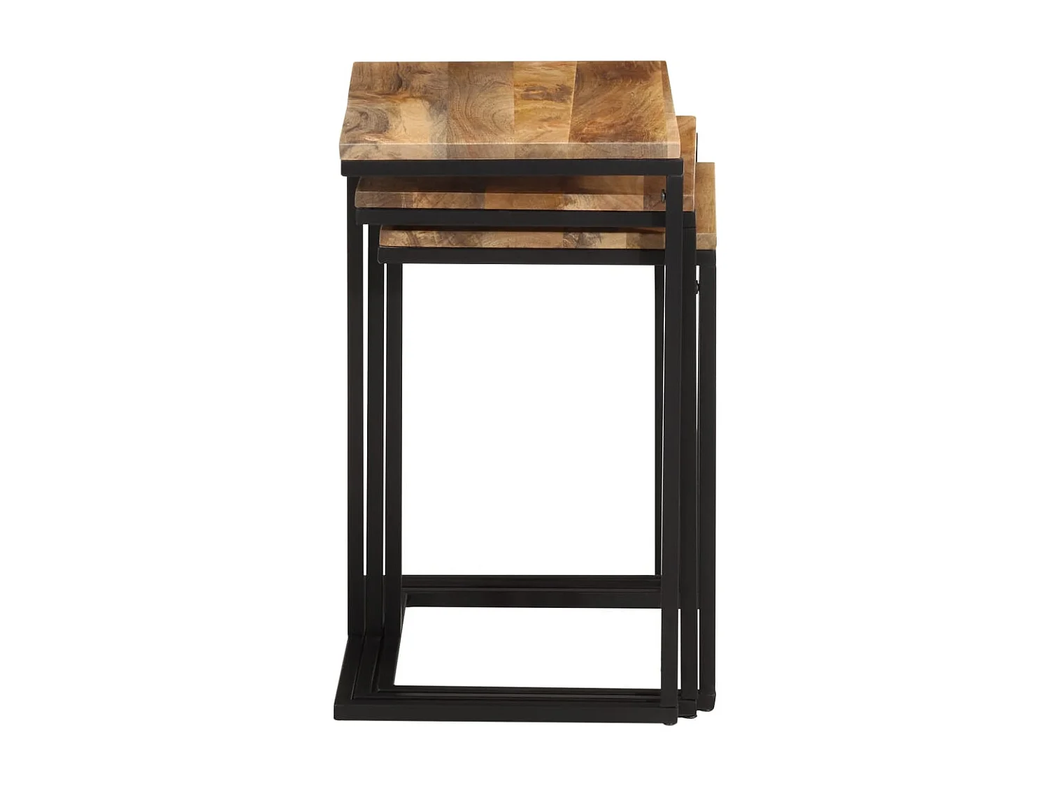 Tables gigognes 3 pcs bois massif d'acacia FR993485