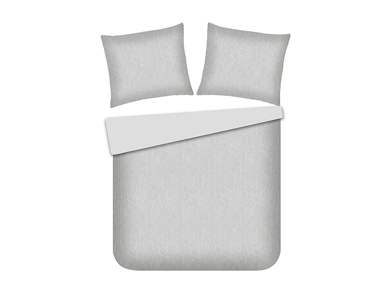 Parure de lit Perlita Argent Polyester 200x220 cm