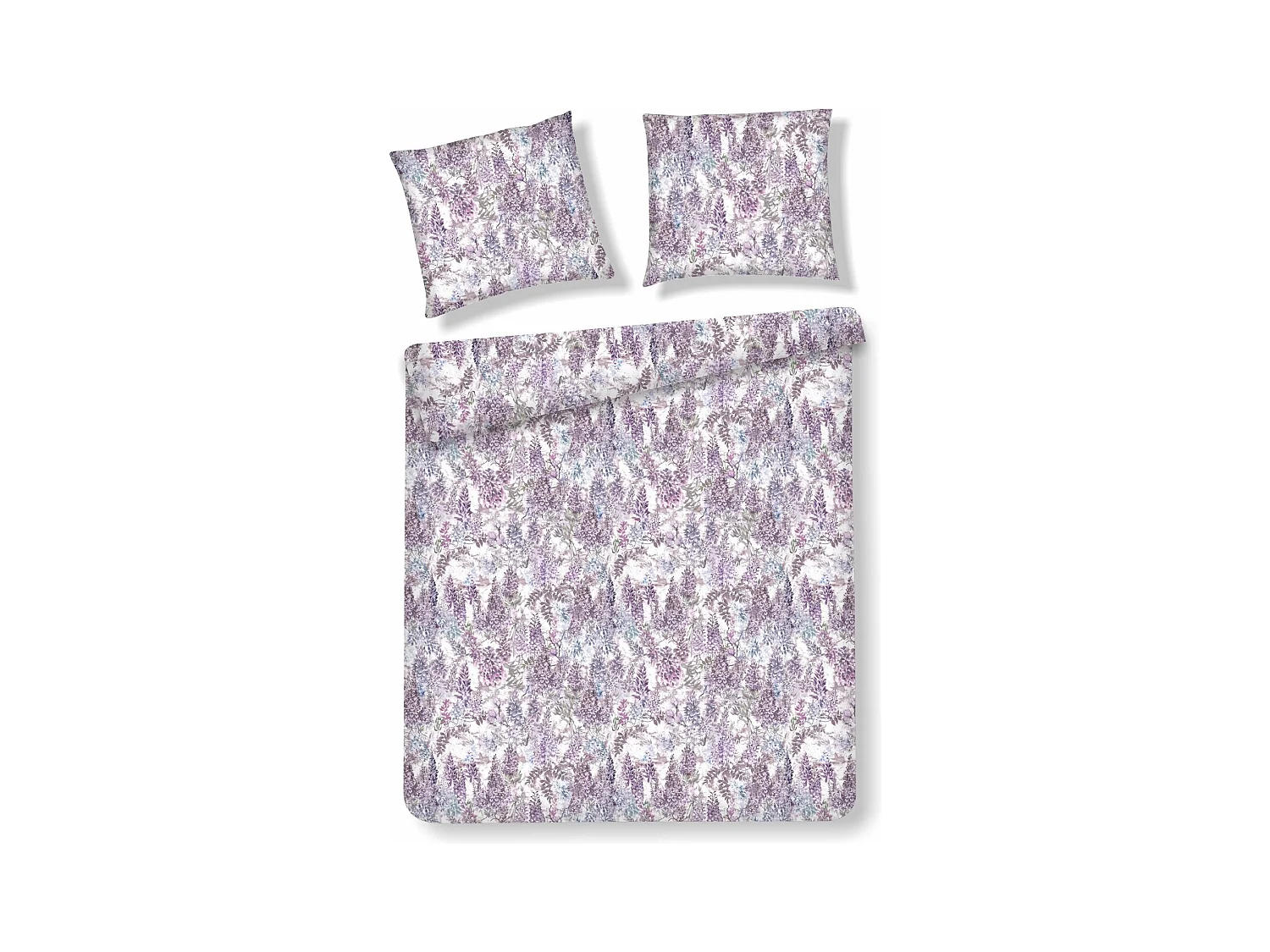 Parure de lit Flomera Violet Satin de Coton 160x200