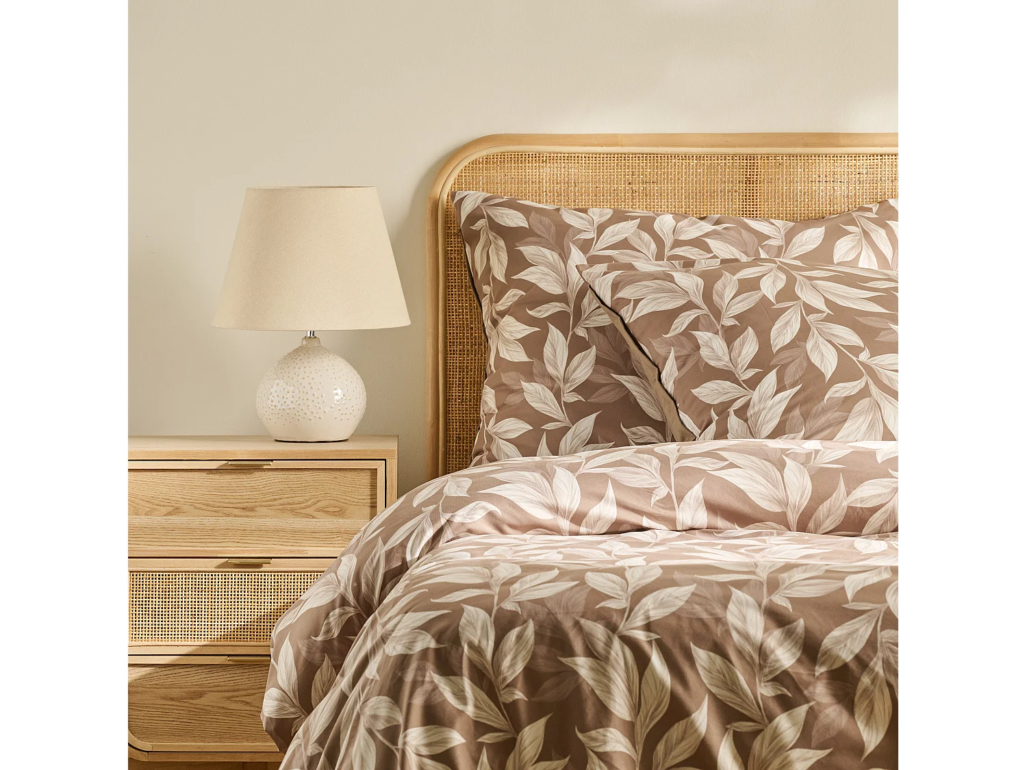 Bettwäsche Castalia mittelbraun 200x220