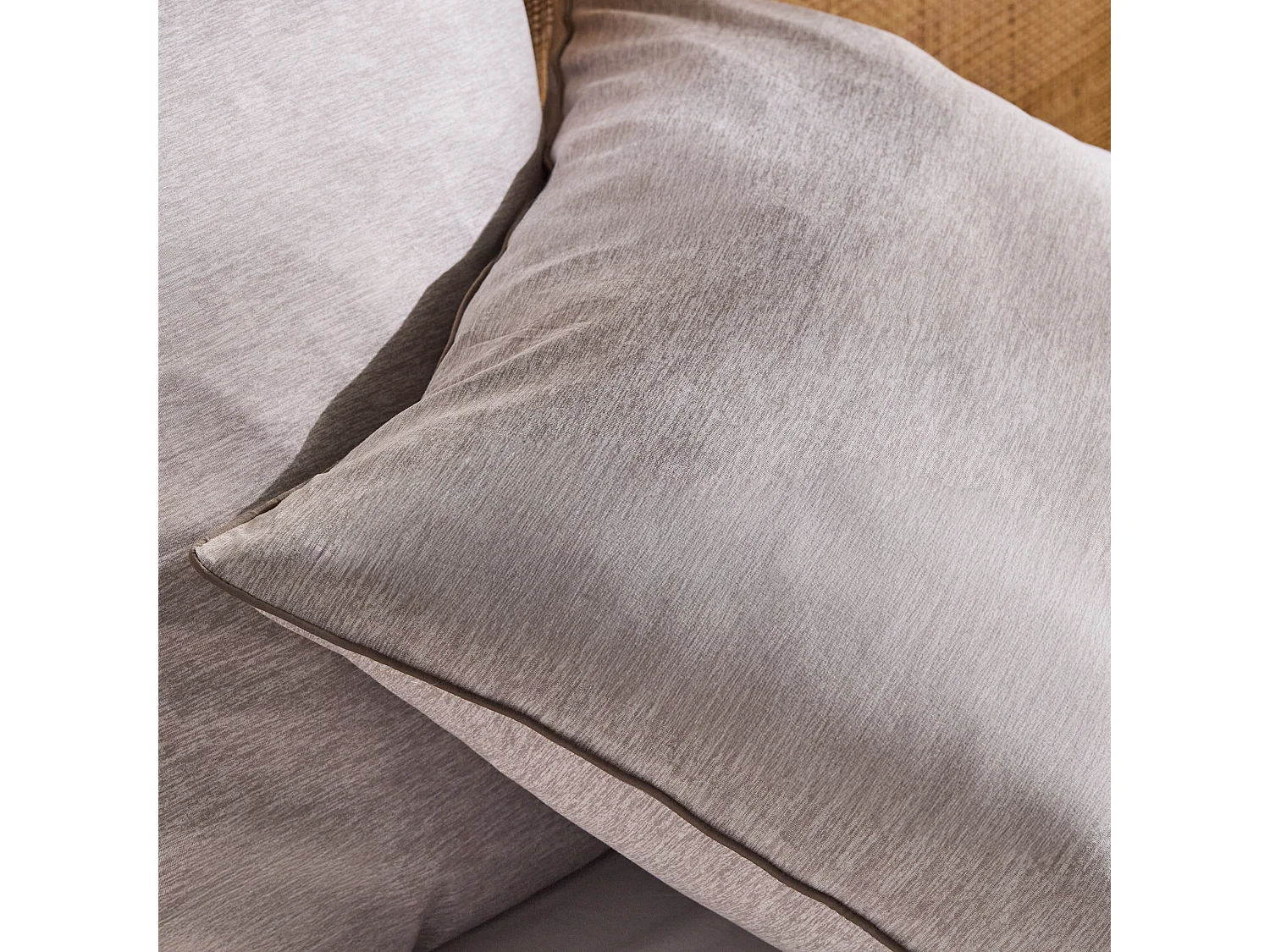 Parure de lit Paleris beige foncé polyester 200 x 220