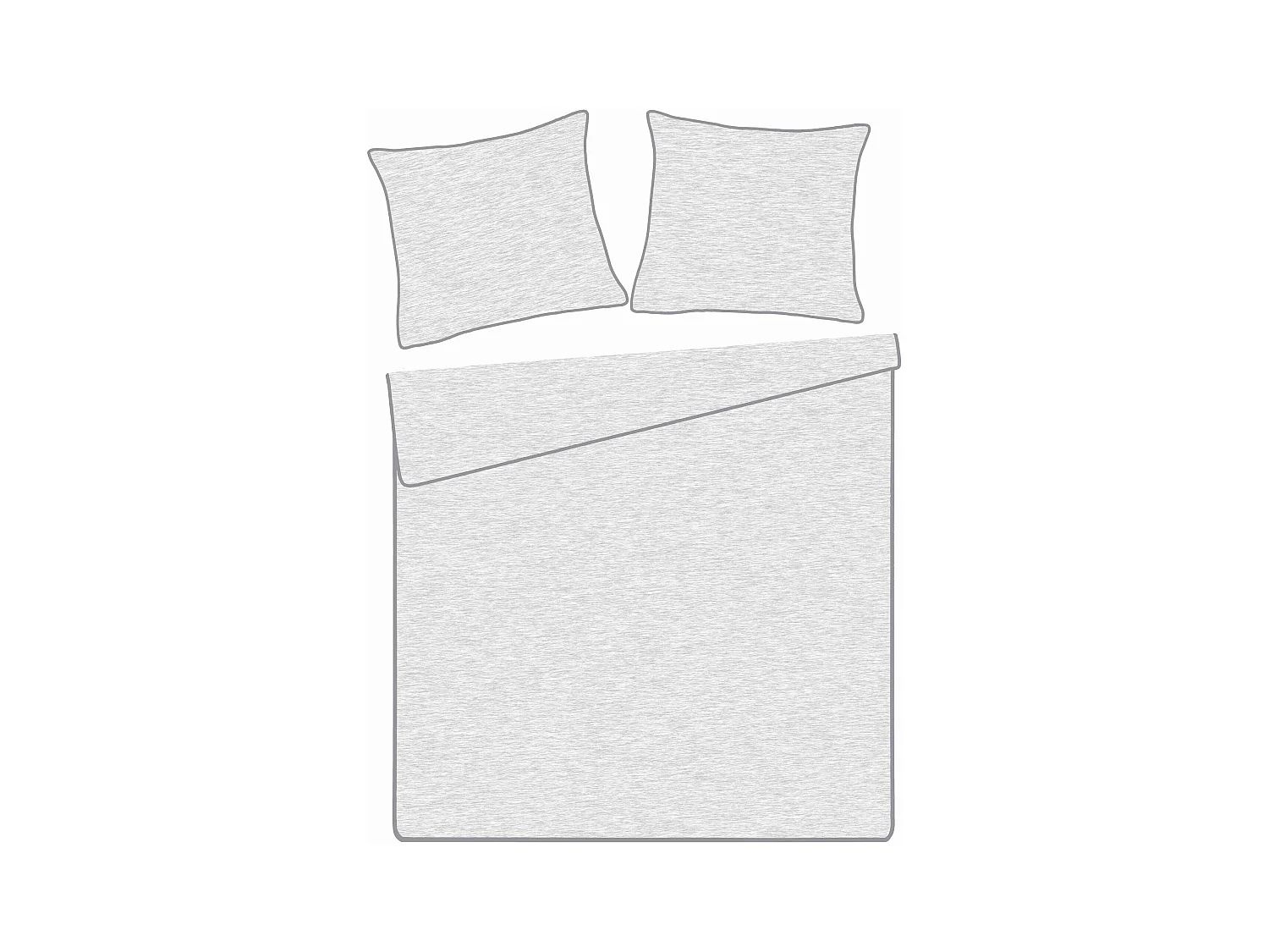 Parure de lit Paleris gris clair polyester 160x200