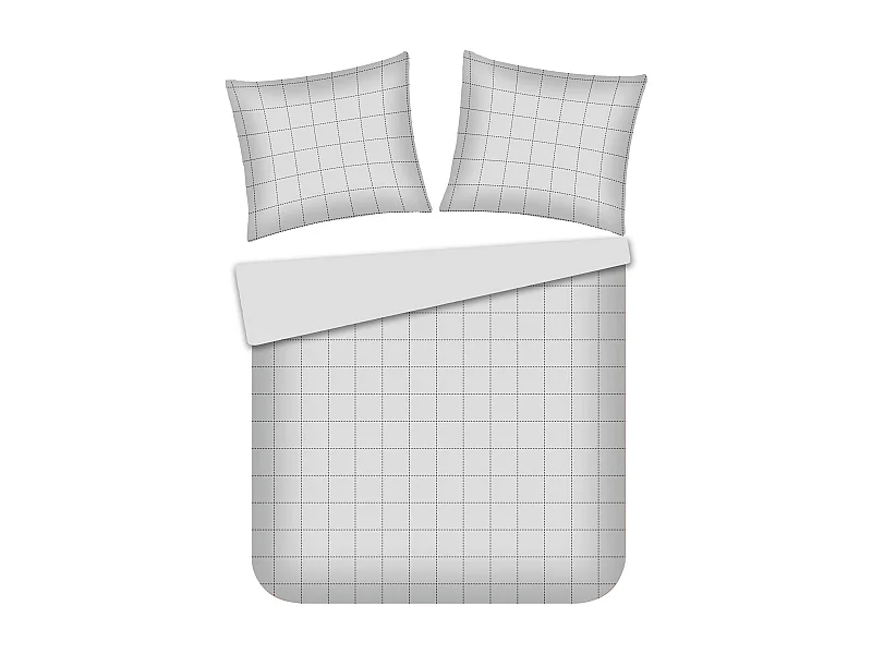 Bettwäsche Linvara mittelgrau 200 x 220