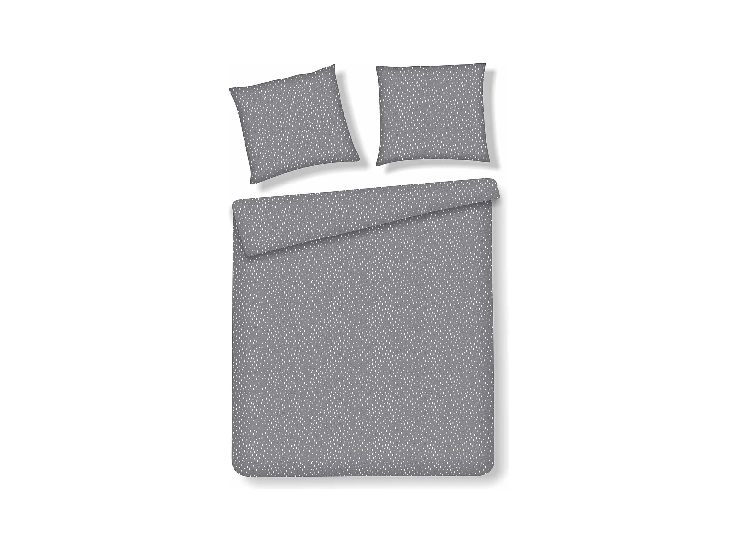 Bettwäsche Lunares Dunkelgrau 200x220