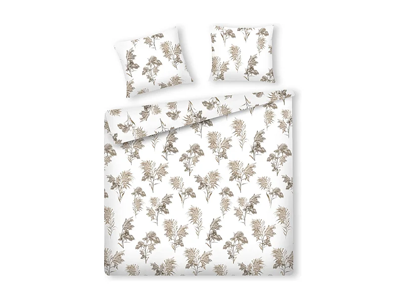 Parure de lit Parallo Blanc Moyen Coton 200x220