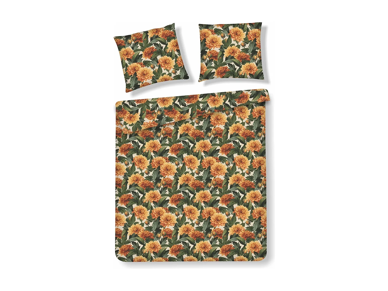 Bettwäsche Meridia mittel orange 200 x 220