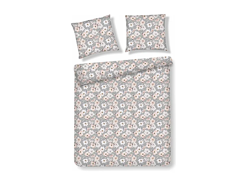 Bettwäsche Borrelio mittelgrau 160x200
