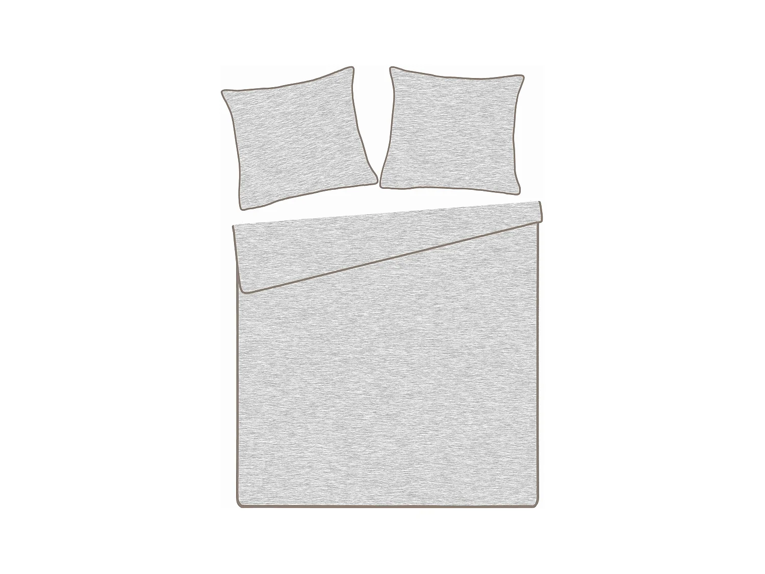 Parure de lit Paleris beige foncé polyester 160x200