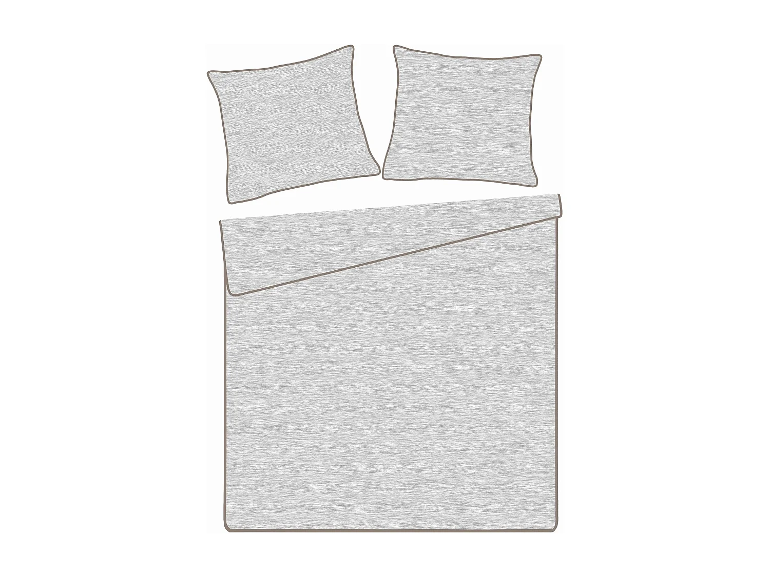 Bettwäsche Paleris Dunkelbeige 160 x 200 cm