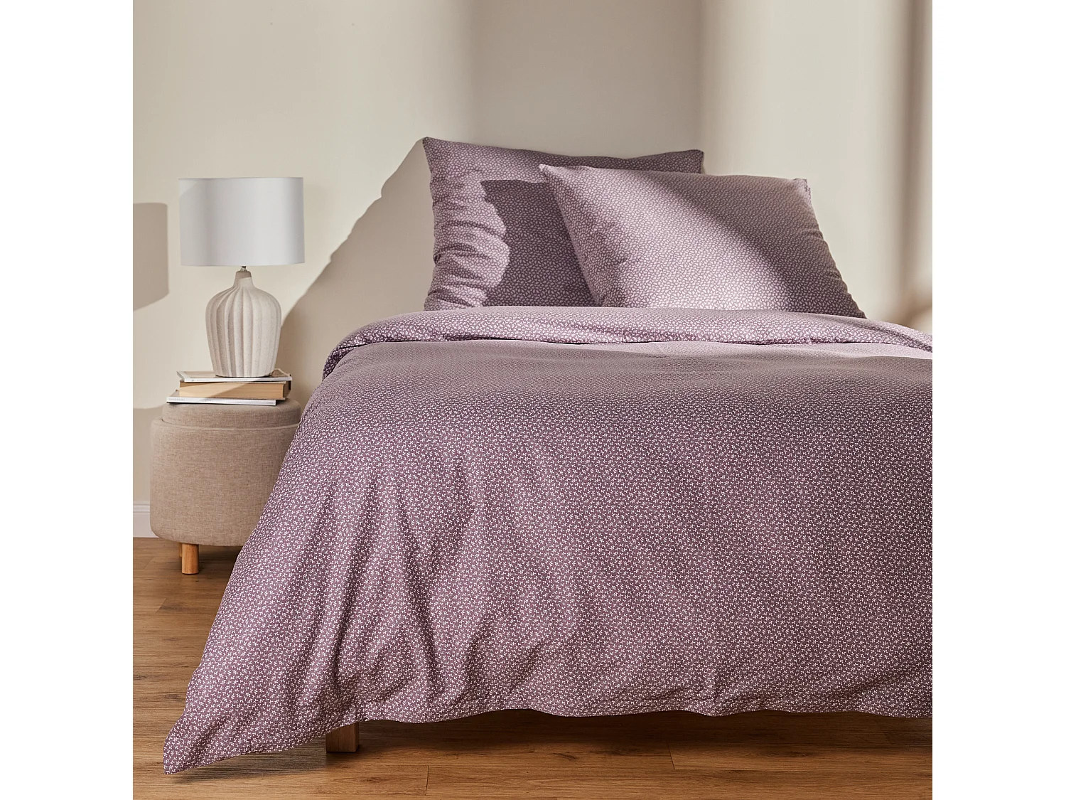 Parure de lit Ravinese Violet Coton 200x220