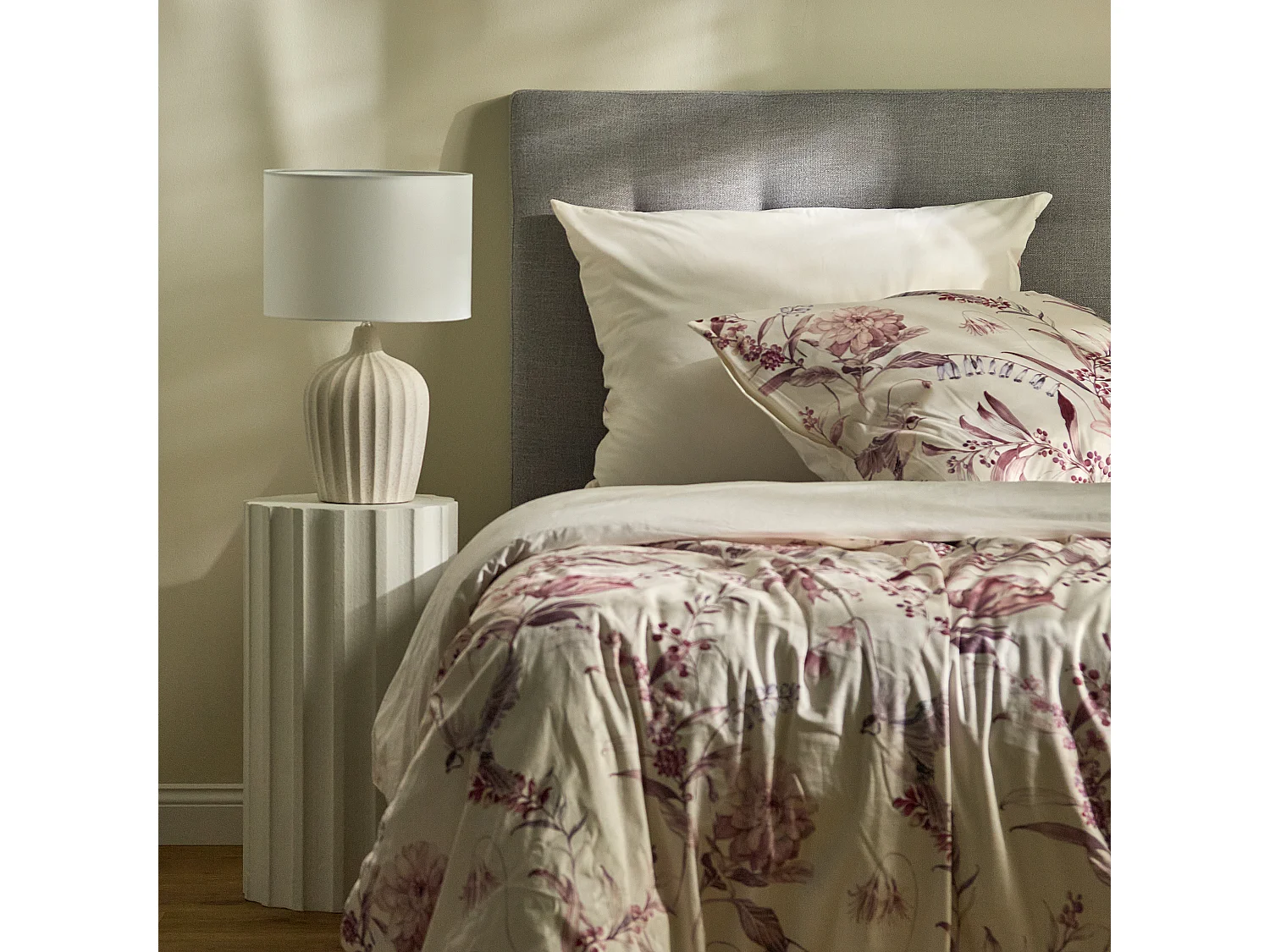 Parure de lit Sinobella écru Velours 160x200