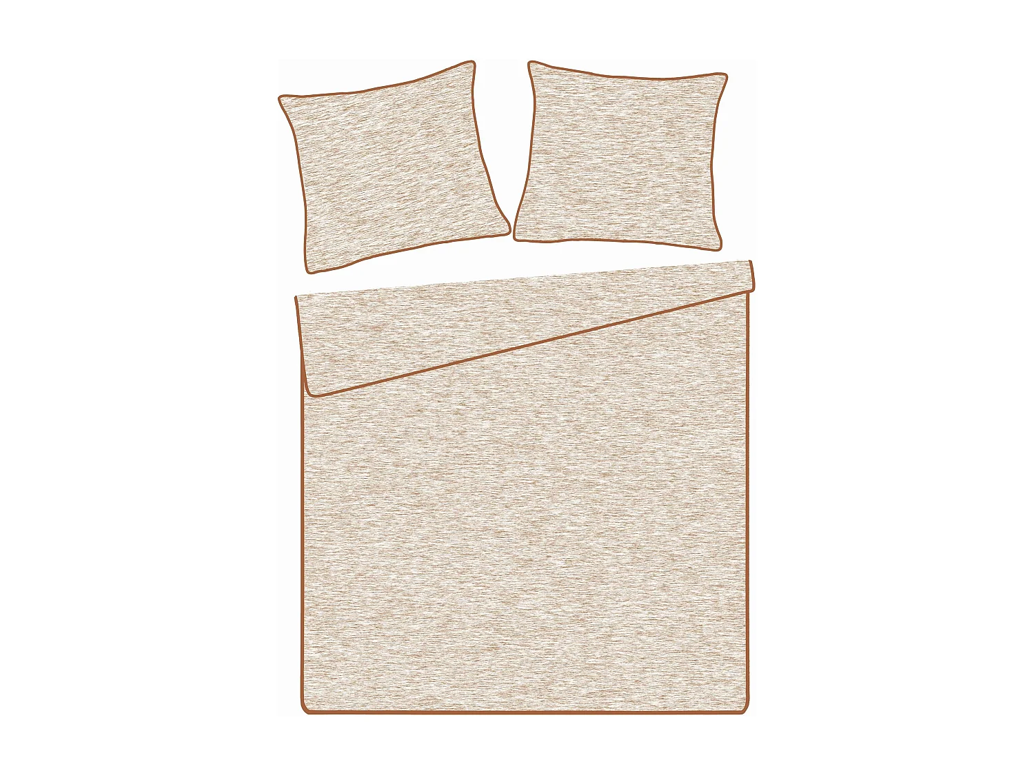 Bettwäsche Paleris Mikrofaser mittleres Beige 200x220