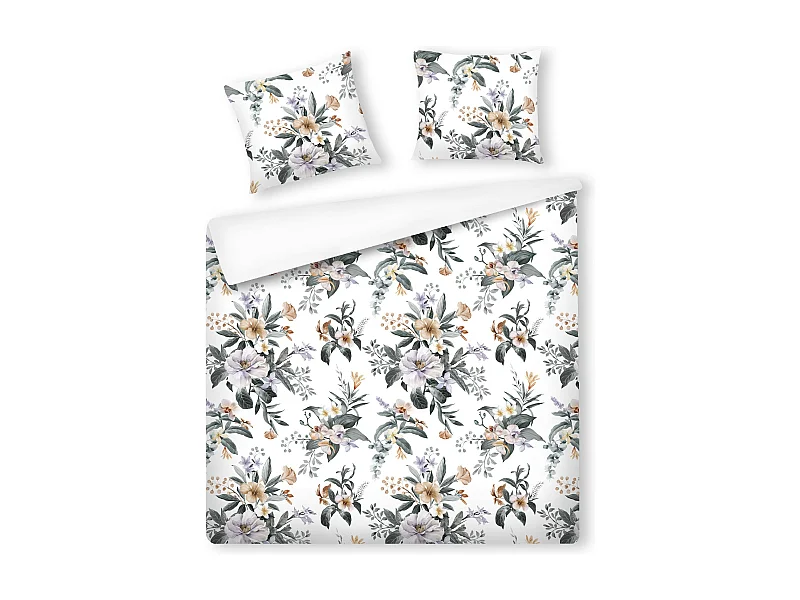 Parure de lit Mariluna écru clair coton 200x220