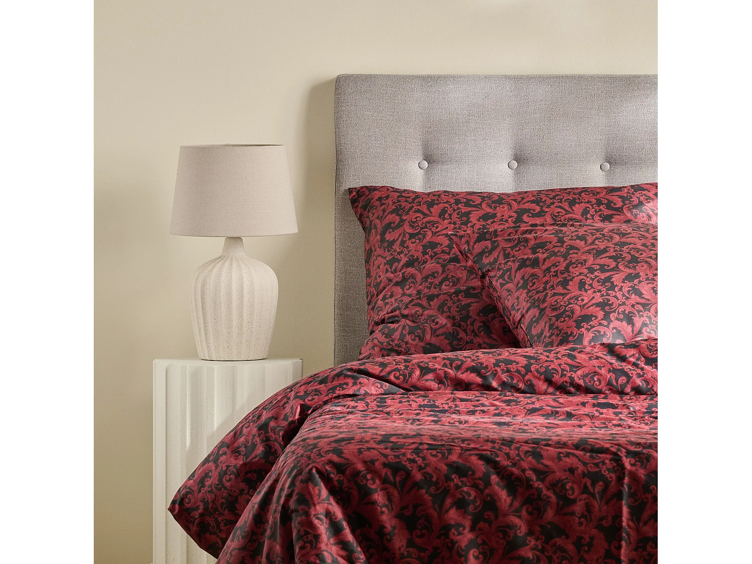 Parure de lit Vilario Noir Coton 160x200