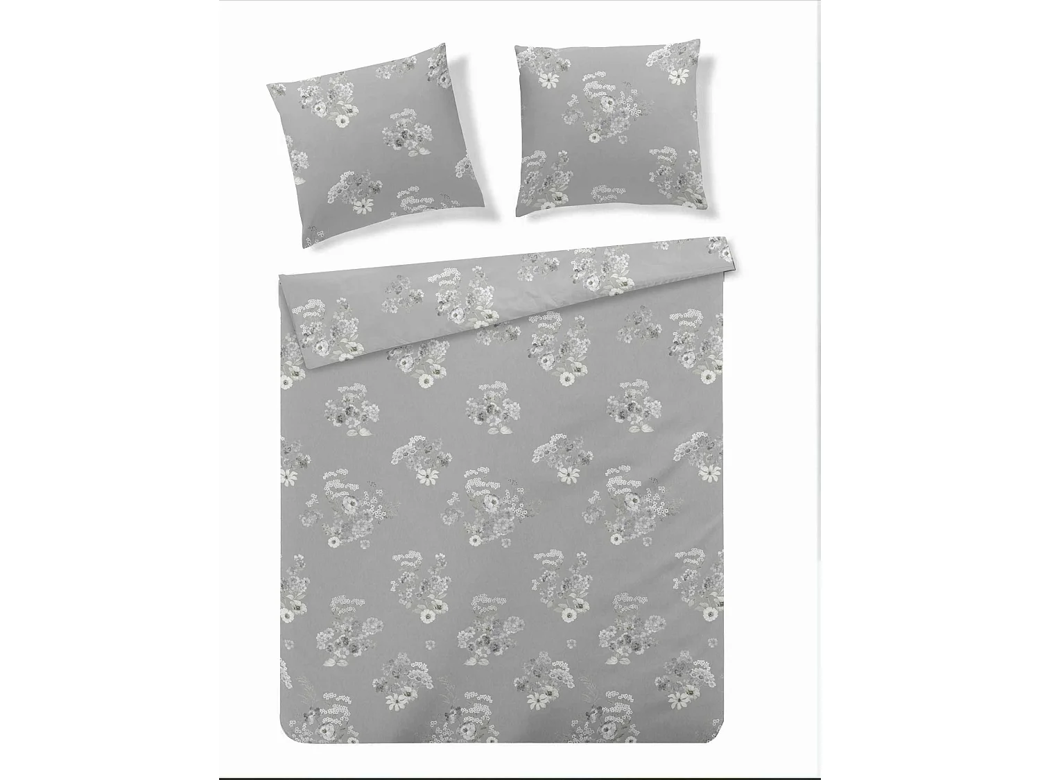 Bettwäsche Linorea mittelgrau 200x220