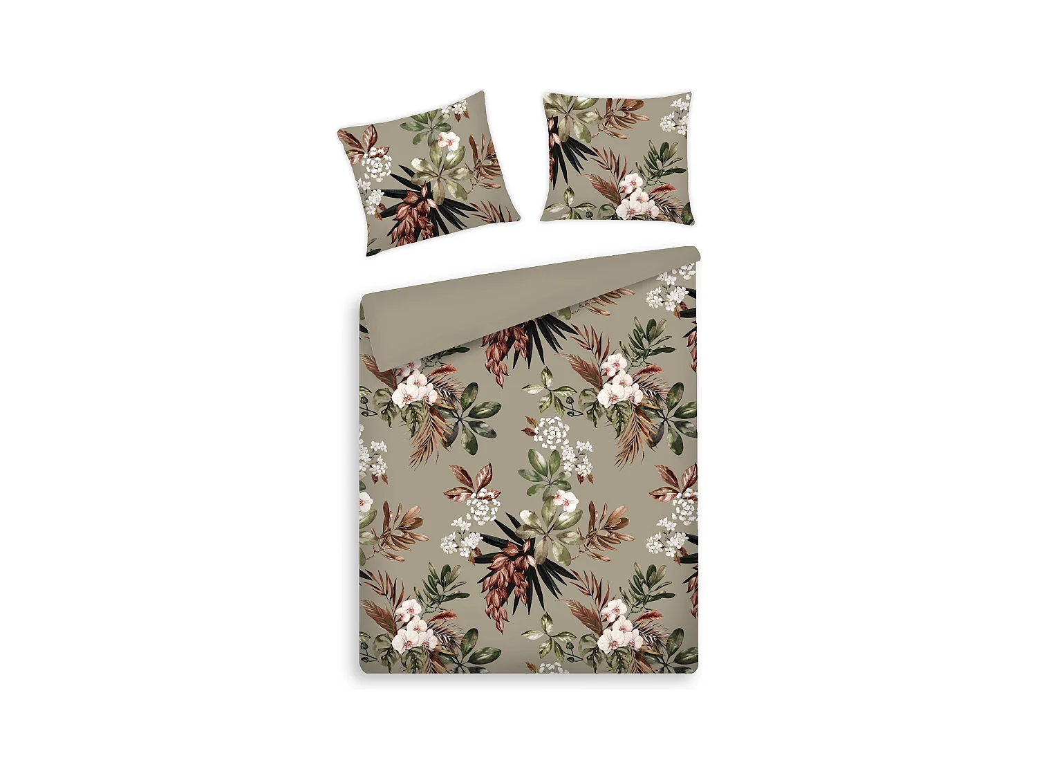 Parure de lit Barelia Vert Moyen Coton 160x200