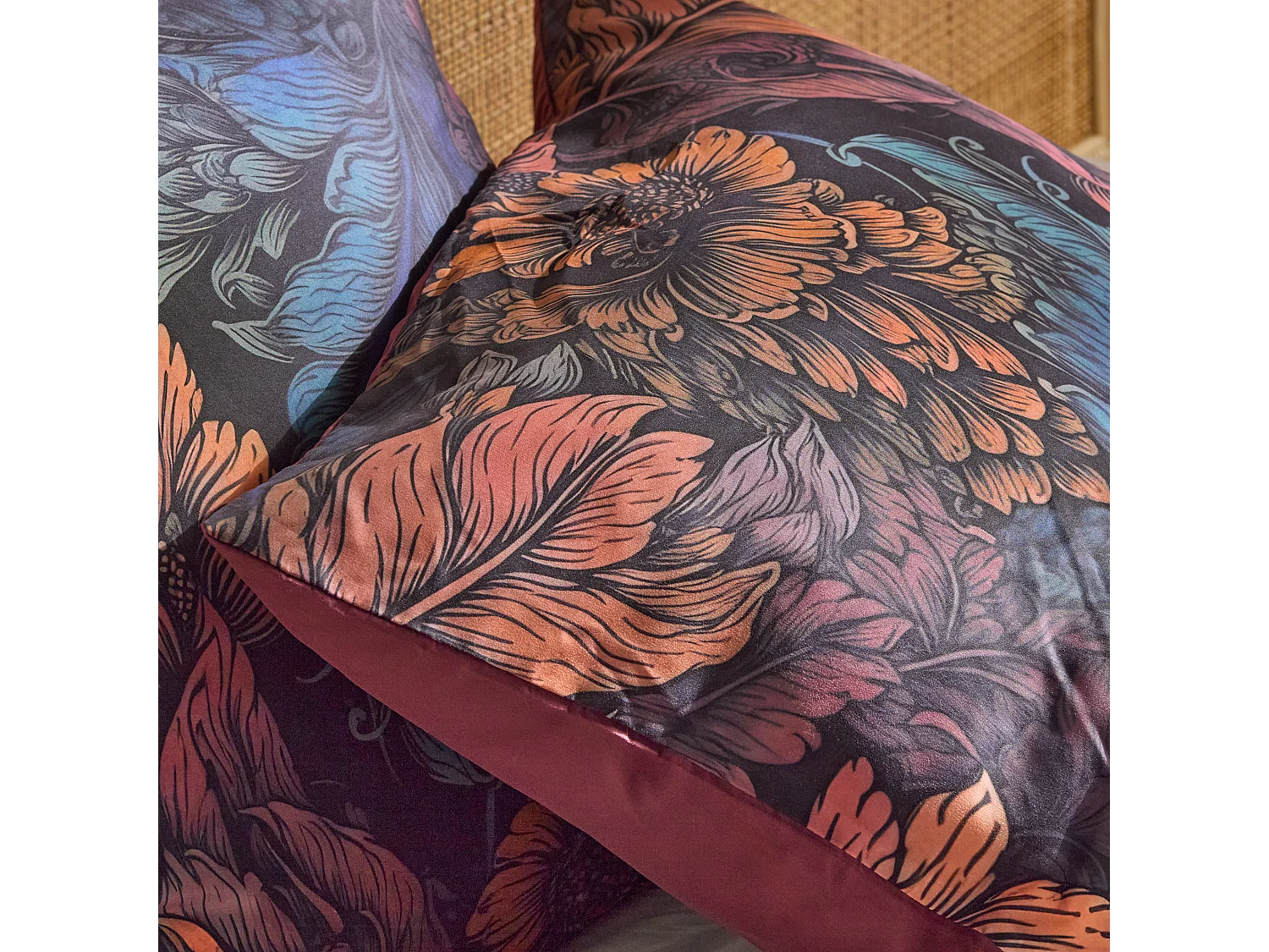 Parure de lit Cosimira bleu foncé polyester 200x220