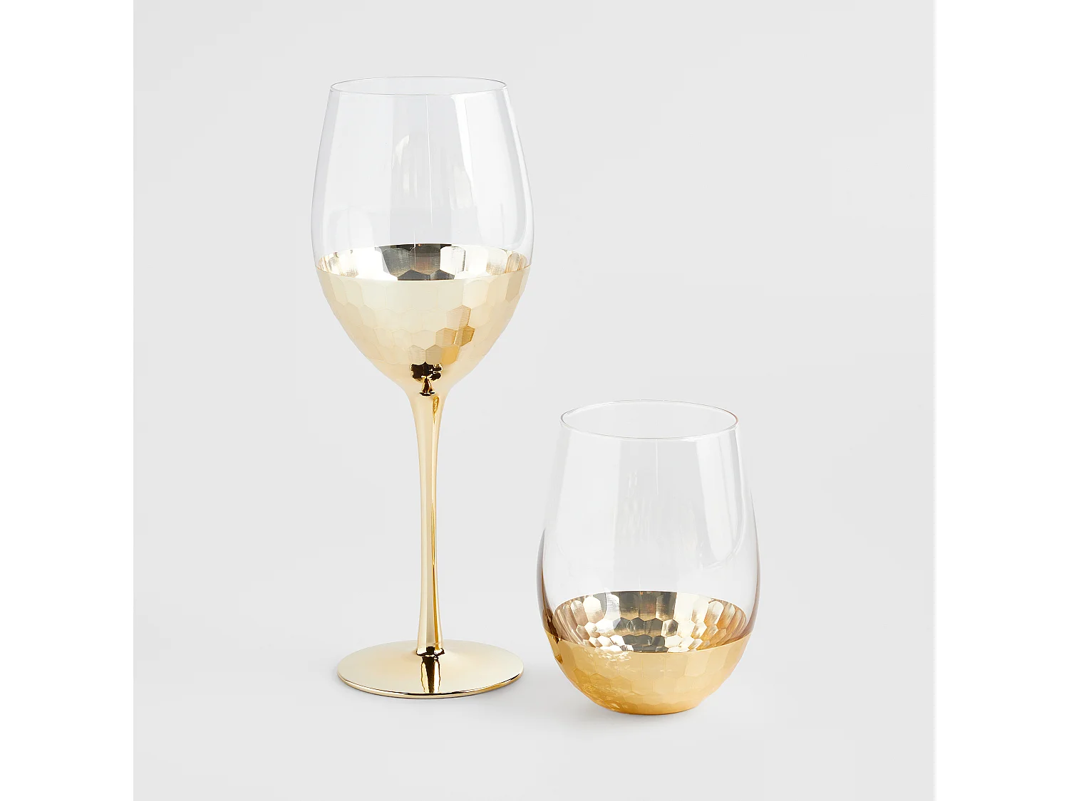 Glas Goldie mittleres Gold 12 x 9.6 Brille