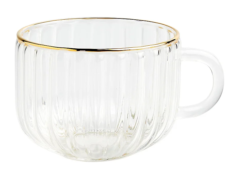 Tasse Ribbis mittel transparent 390 ml