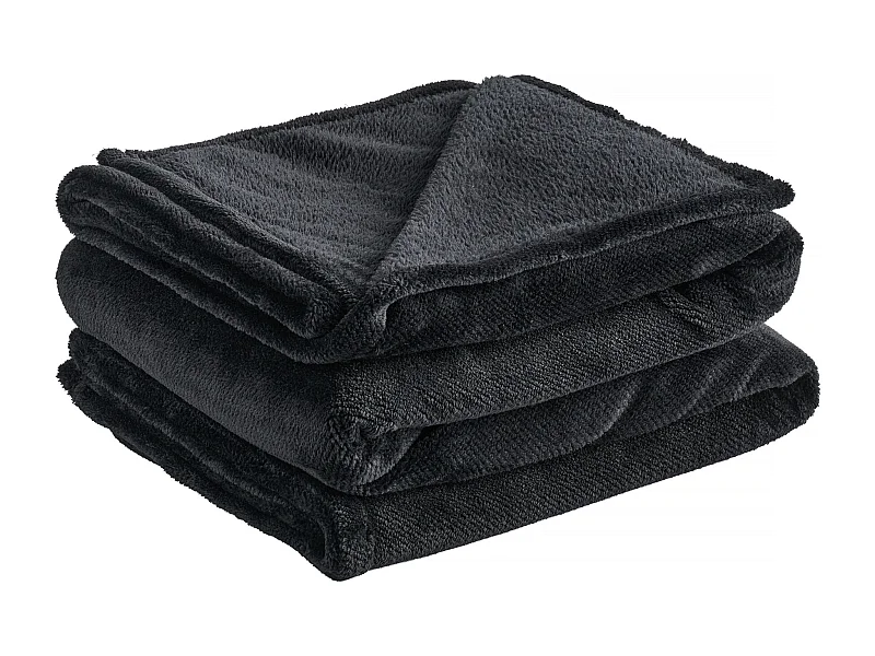 Plaid Abila Noir Moyen 150x200