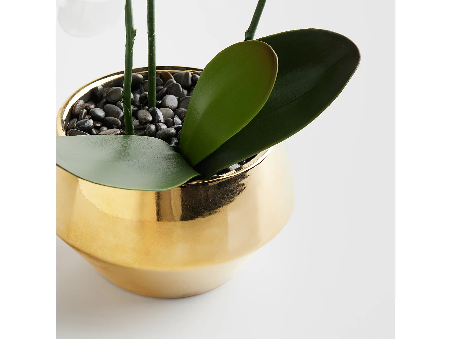 Kunstpflanze Orchitio mittleres Gold 48 x 30