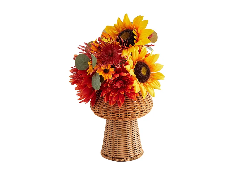 Kunstpflanze Wikeso Mittelbraun 38x24x24x24