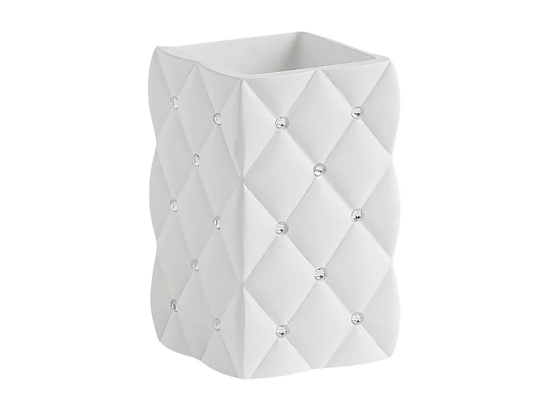 Tasse De Salle De Bain Grovos Blanc Moyen 10.5 x 6.7 x 6.7