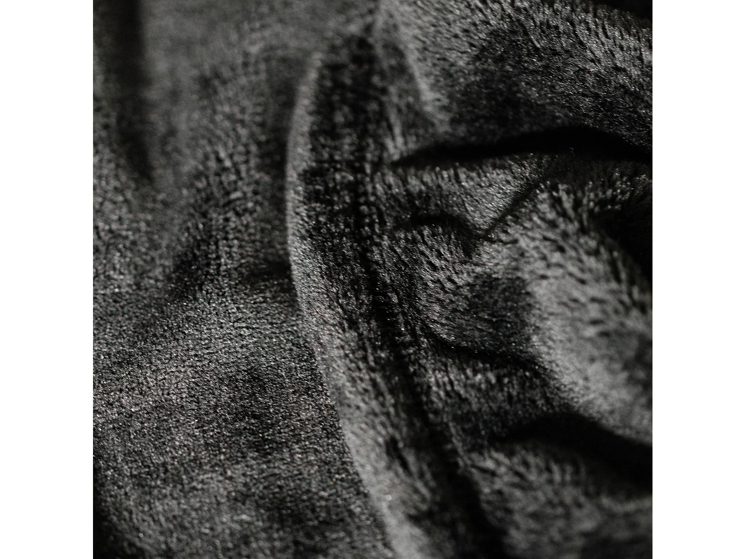 Decke Floss, mittelschwarz, 150 x 200 cm