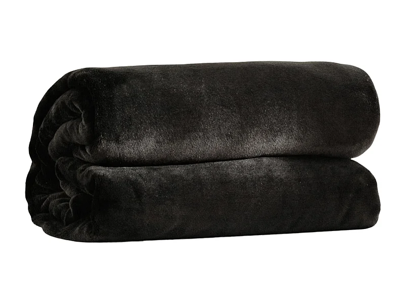 Decke Floss, mittelschwarz, 150 x 200 cm