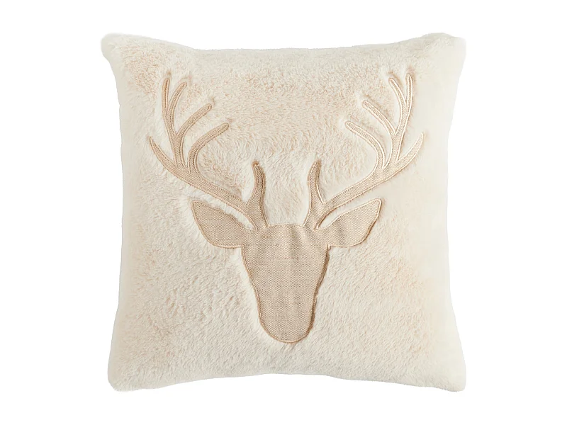 Housse De Couette En Fourrure Antleris écru 45 x 45
