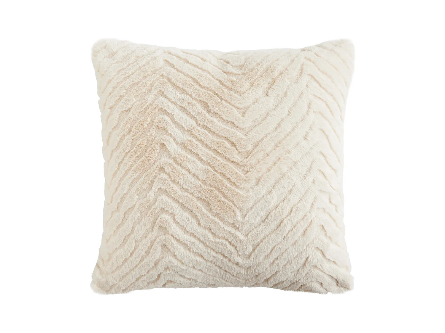 Housse De Couette En Fourrure Abraconi Beige Clair 45x45