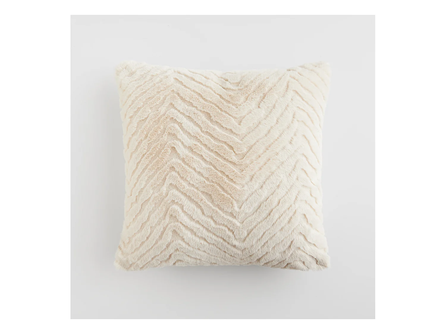 Housse De Couette En Fourrure Abraconi Beige Clair 45x45