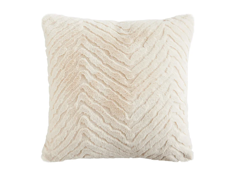 Housse De Couette En Fourrure Abraconi Beige Clair 45x45