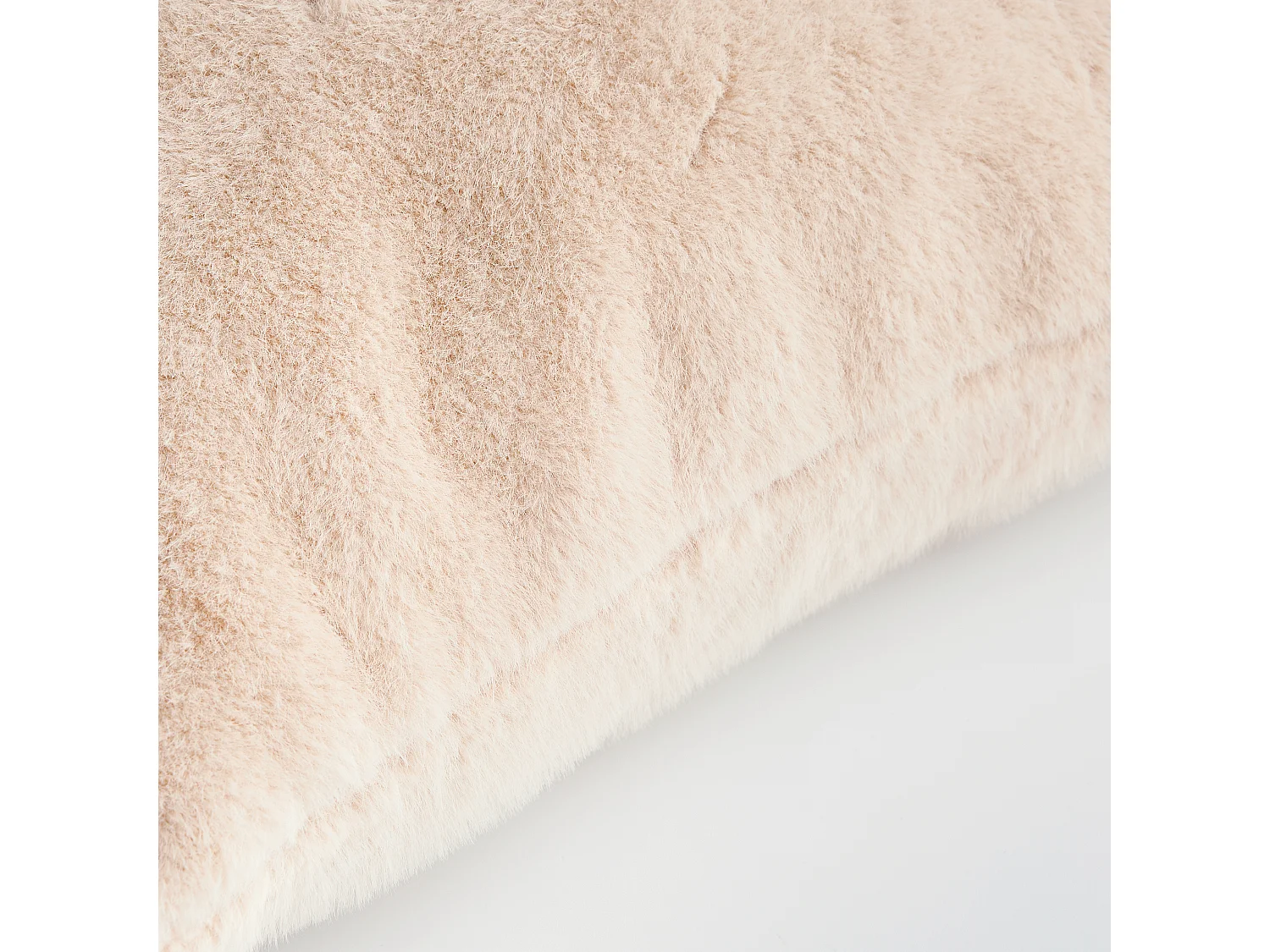 Housse De Couette En Fourrure Molinio Beige Clair 45 x 45