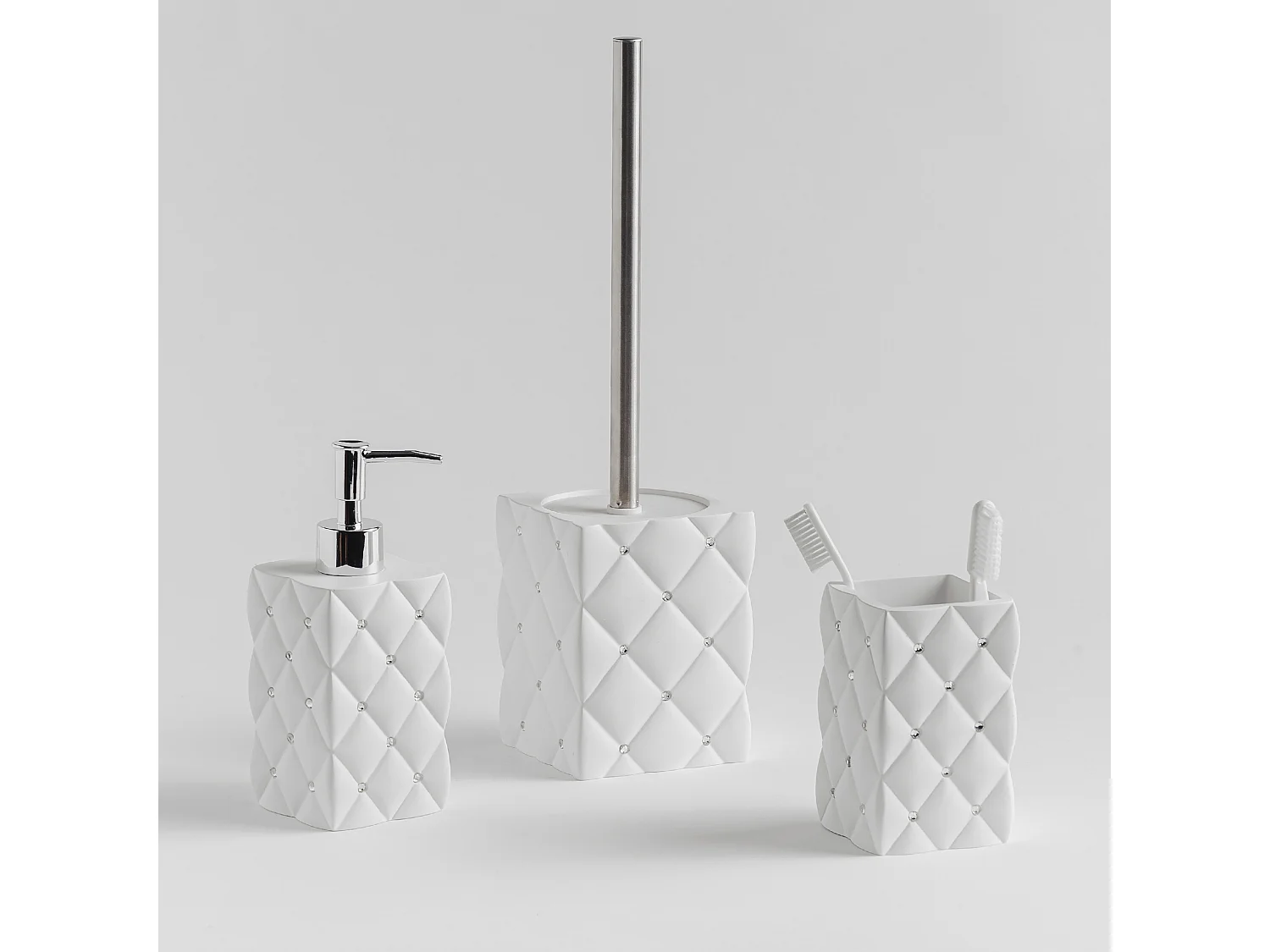 Brosse De Toilette Grovos Blanc Moyen 37x10x10