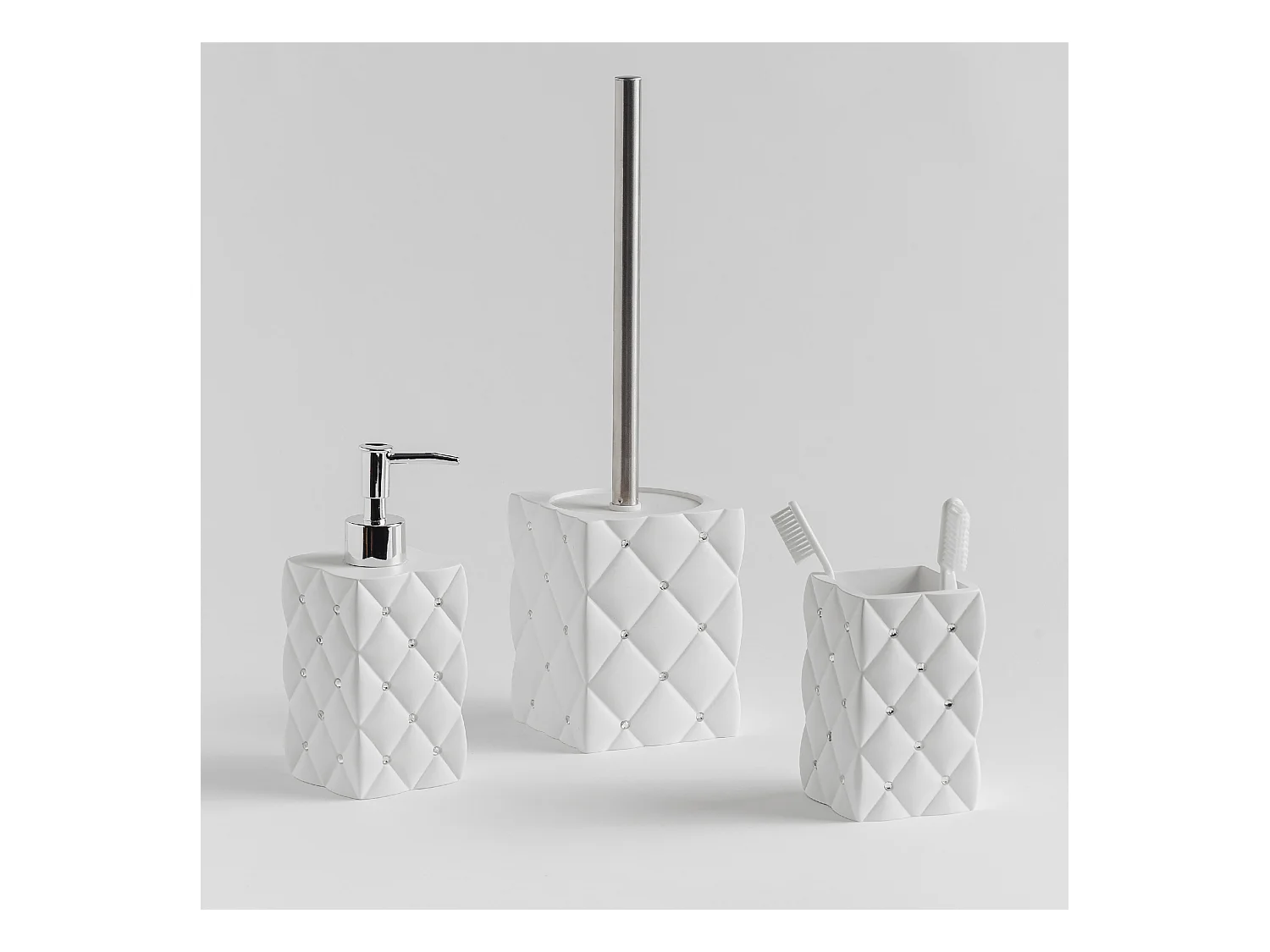 Toilettenbürste Grovos Mittelweiß 37x10x10