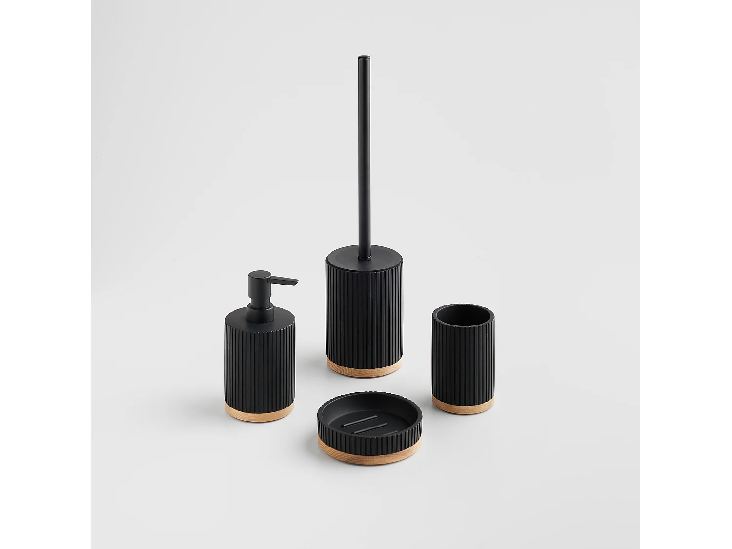 Brosse De Toilette Ciri Noir Moyen, 39 x 10 x 10