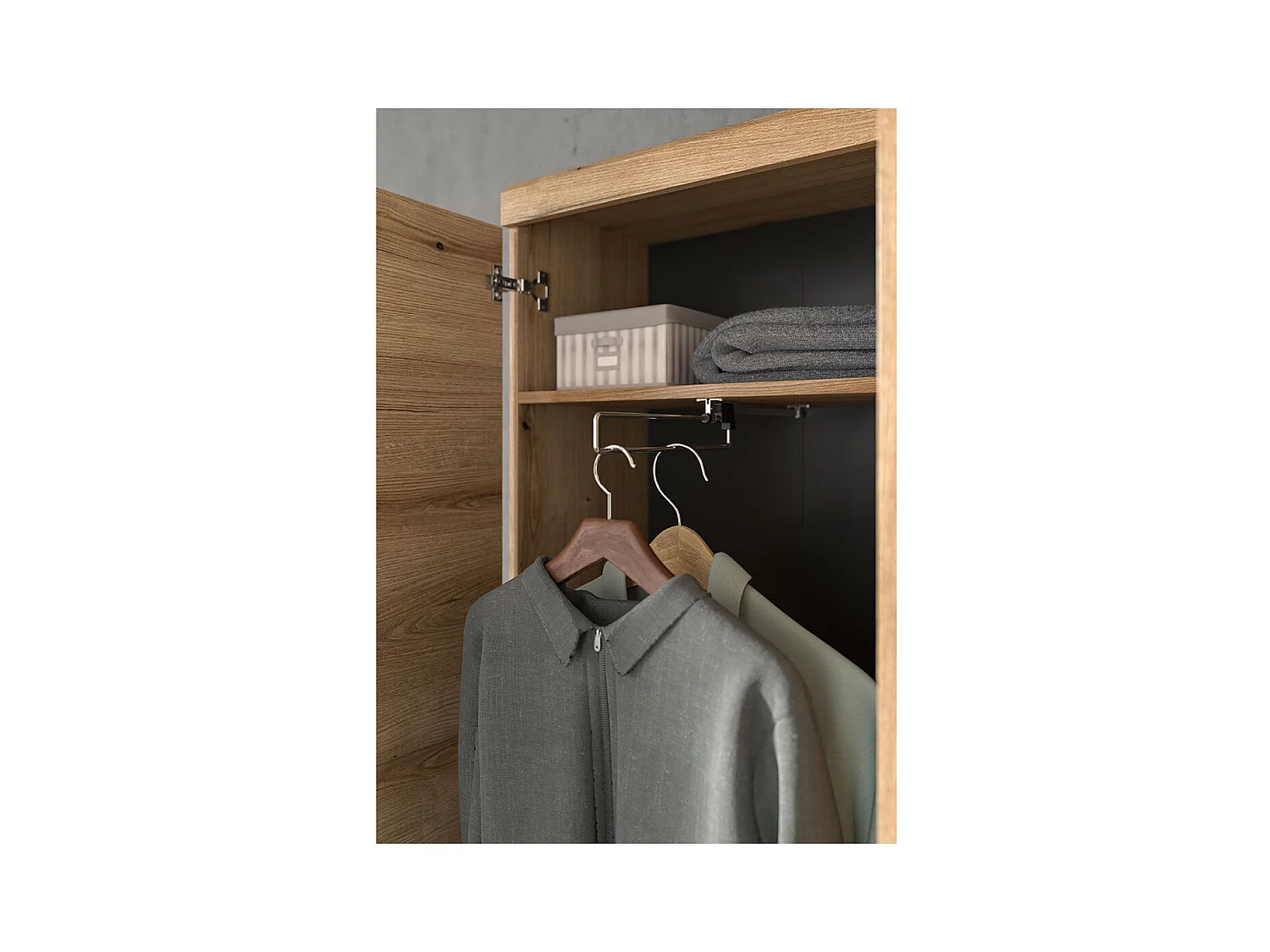 Scout Garderobenmöbel Set 3 Teile Eiche Dekor.