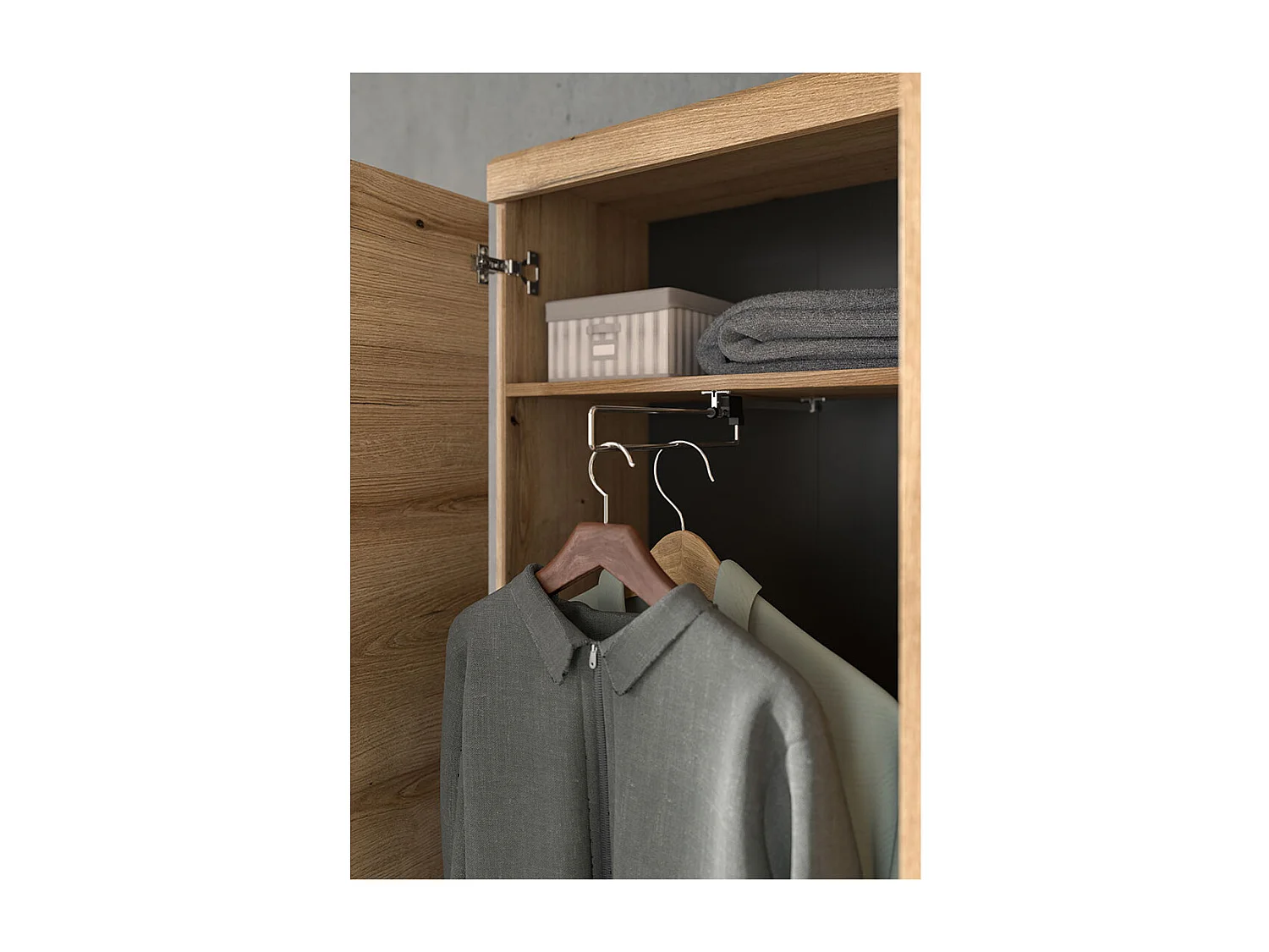 Scout Garderobenmöbel Set 3 Teile Eiche Dekor.
