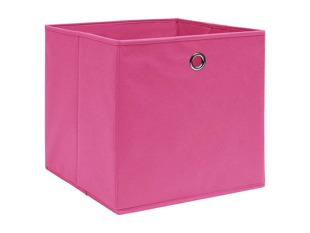 Aufbewahrungsboxen 4 Stk. Rosa 32x32x32 cm Stoff