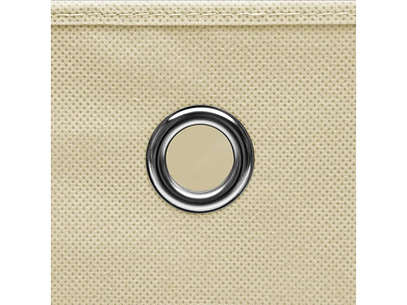 Aufbewahrungsboxen 4 Stk. Creme 32x32x32 cm Stoff