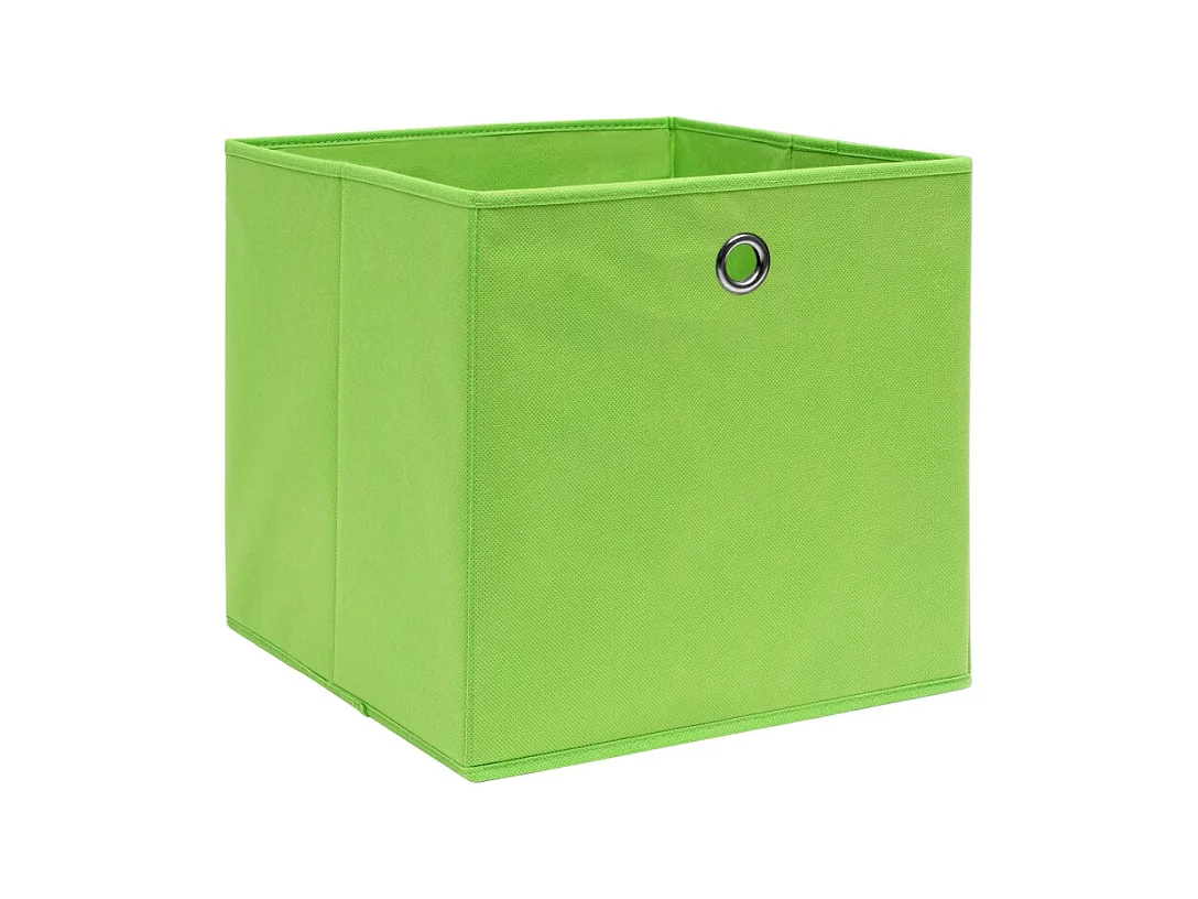 Aufbewahrungsboxen 4 Stk. Grün 32x32x32 cm Stoff