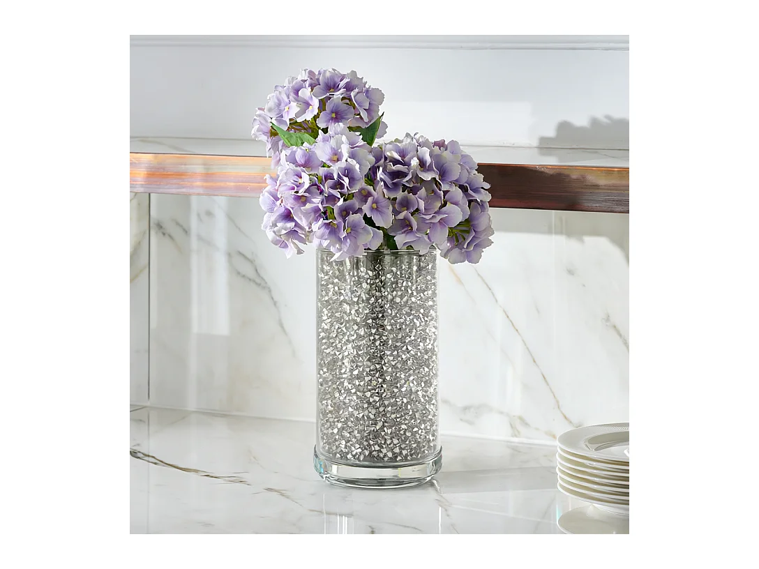 Vase Nantes argent moyen 24 x 10