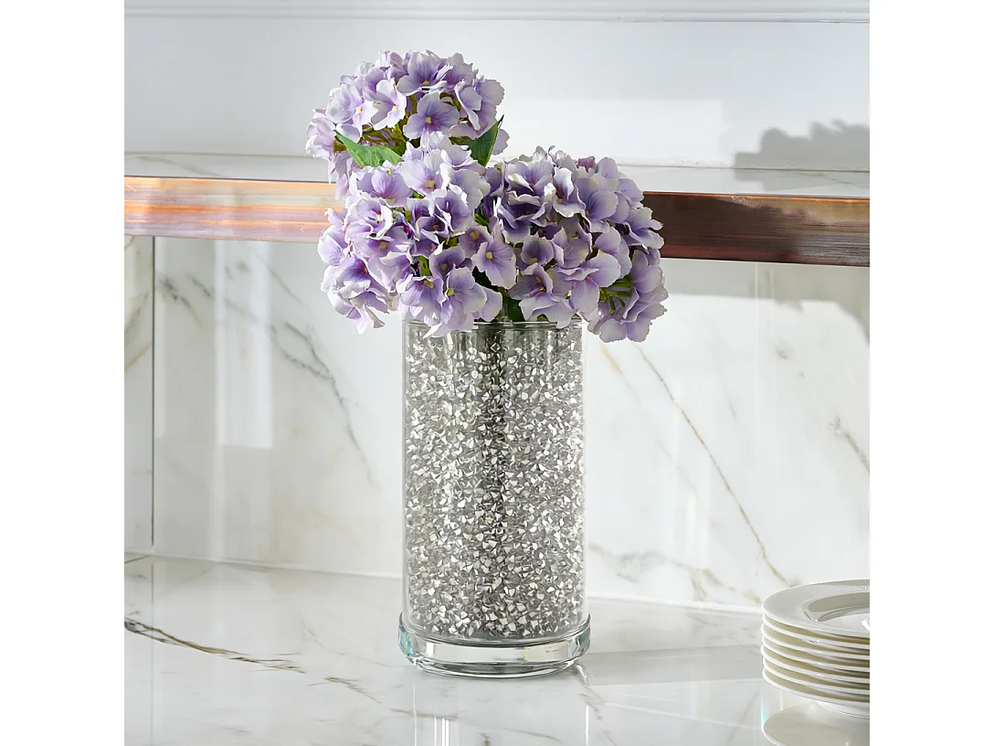 Vase Nantes argent moyen 24 x 10