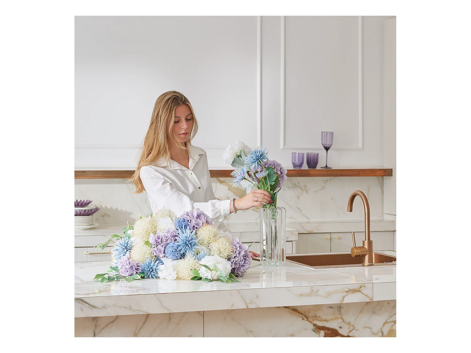 Vase Stickios moyennement transparent 25 x 11