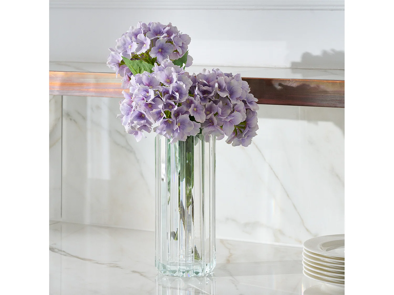 Vase Stickios mittel transparent 25 x 11