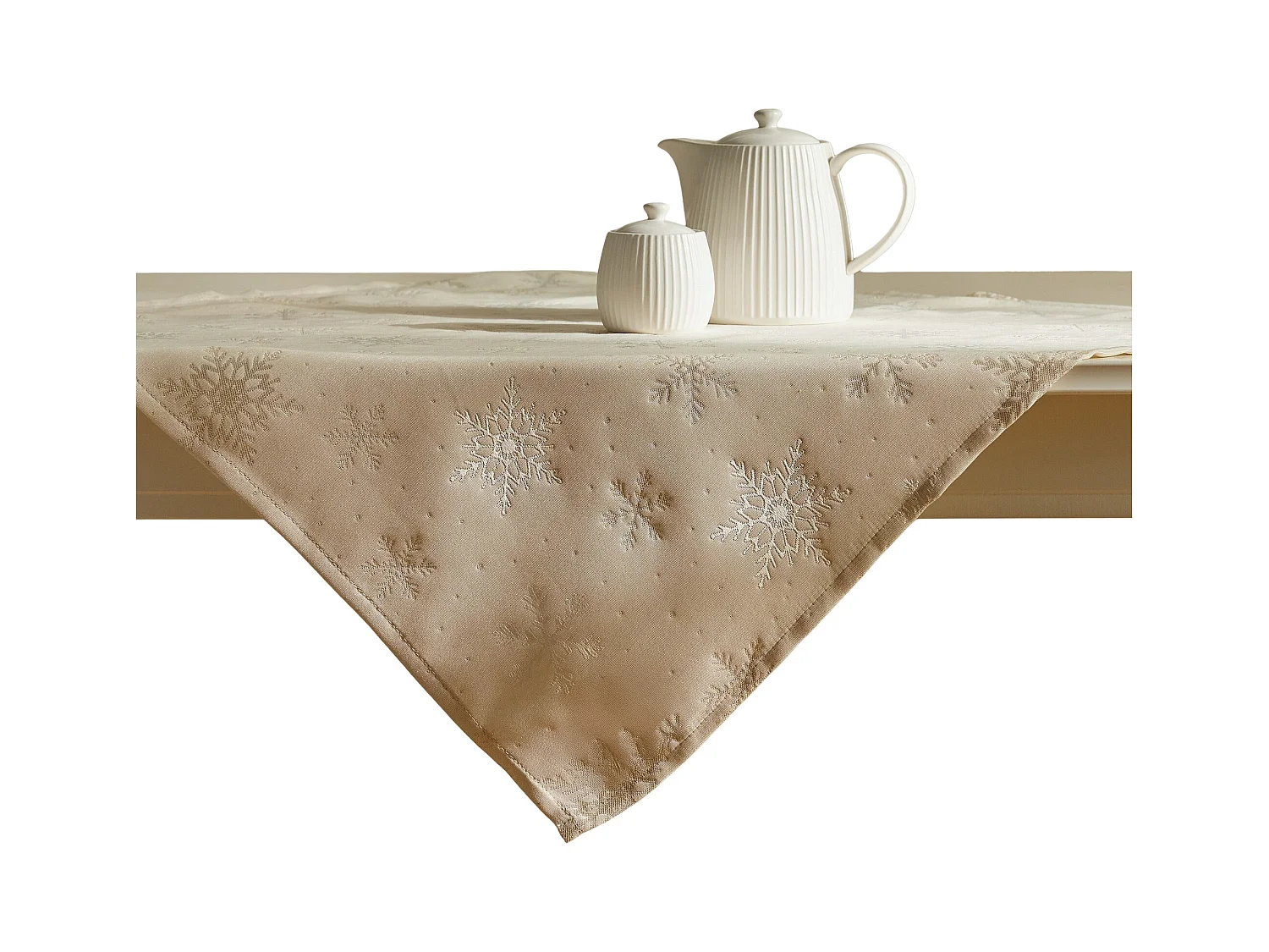 Serviette Jacquard Preciosita écru 80x80